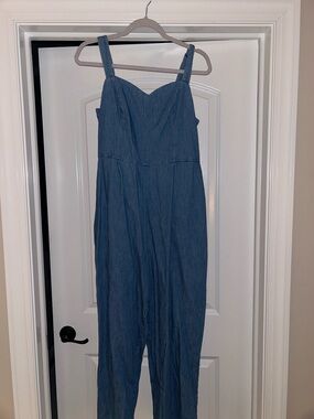Old Navy Blue Straight Leg Jumpsuit